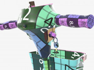 Four wheel power medical scooter Modelo 3D