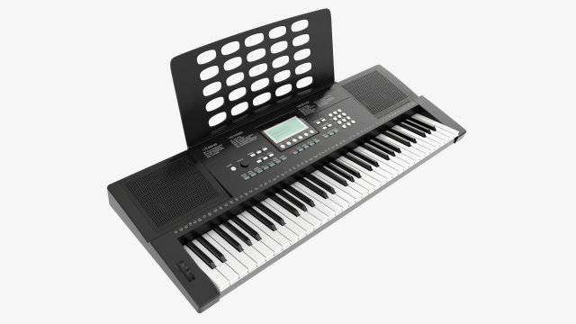 Home music keyboard 3D Model .c4d .max .obj .3ds .fbx .stl .blend 