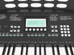 Tastiera musicale domestica Modello 3D