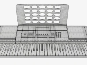 Tastiera musicale domestica Modello 3D