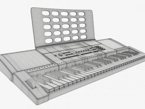 Home music keyboard 3D Model