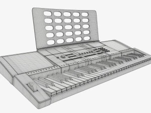 Tastiera musicale domestica Modello 3D