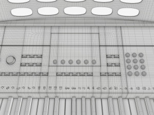 Home music keyboard 3D Model