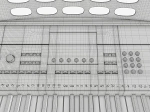 Tastiera musicale domestica Modello 3D