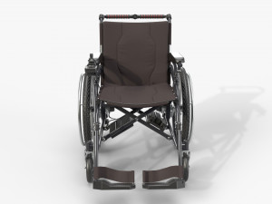 Hybrid manual and power wheelchair Modello 3D