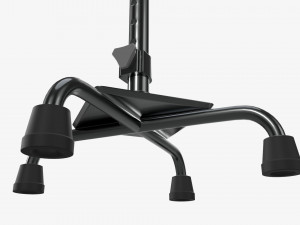Large quad cane Modelo 3D