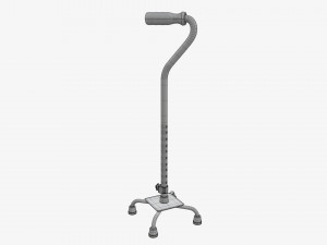 Large quad cane Modelo 3D