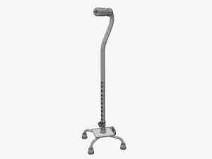 Cana qu&aacute;drupla grande Modelo 3D