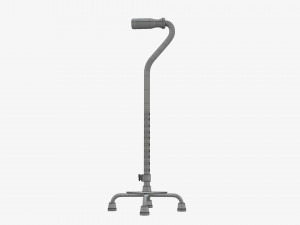 Large quad cane Modelo 3D