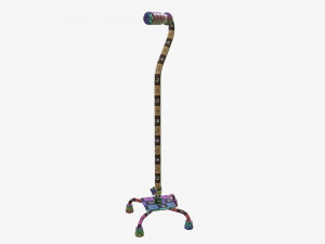 Large quad cane Modelo 3D
