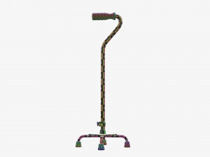Large quad cane Modelo 3D
