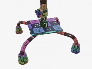 Large quad cane Modelo 3D