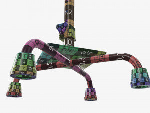 Large quad cane Modelo 3D