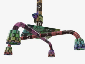 Cana qu&aacute;drupla grande Modelo 3D