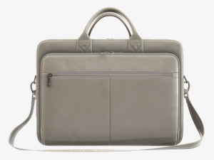 Leather laptop briefcase shoulder travel bag handbag 02 Modello 3D