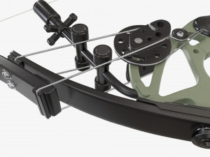 Lever action compound bow 3D 모델