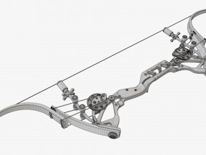 Lever action compound bow 3D 모델