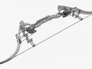 Lever action compound bow 3D 모델