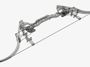 लीवर क्रिया यौगिक धनुष 3D मॉडल