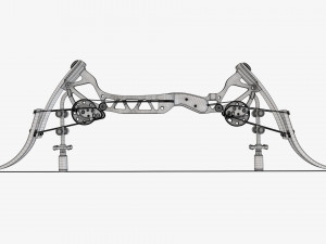 Lever action compound bow 3D 모델