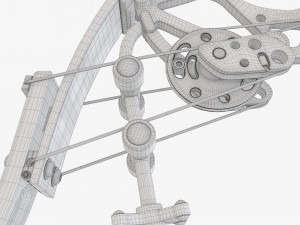 Lever action compound bow 3D 모델