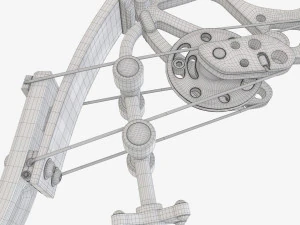 लीवर क्रिया यौगिक धनुष 3D मॉडल