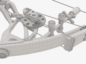 लीवर क्रिया यौगिक धनुष 3D मॉडल