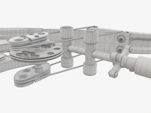 लीवर क्रिया यौगिक धनुष 3D मॉडल