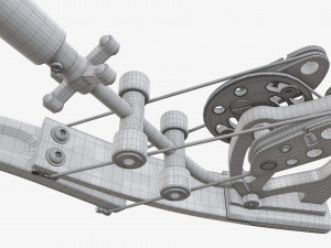 Lever action compound bow 3D 모델