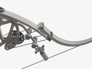 Lever action compound bow 3D 모델