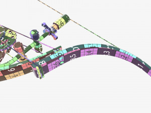 Lever action compound bow 3D 모델