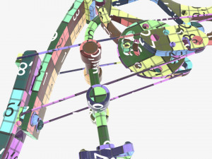 Lever action compound bow 3D 모델