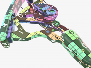 Lever action compound bow 3D 모델