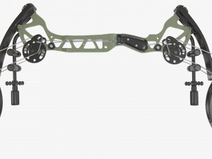 Lever action compound bow drawn Modelo 3D