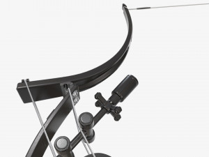 Lever action compound bow drawn Modelo 3D