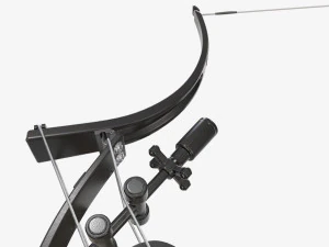 Lever action compound bow drawn 3D Model