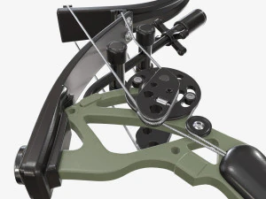Lever action compound bow drawn 3D Model