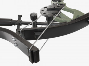 Lever action compound bow drawn Modelo 3D