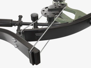 Lever action compound bow drawn 3D Model