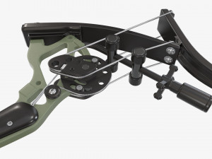 Lever action compound bow drawn Modelo 3D