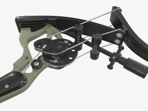 Lever action compound bow drawn 3D Model