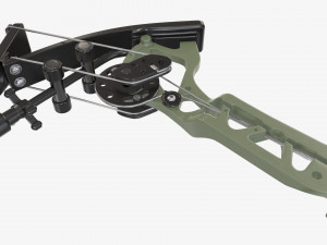 Lever action compound bow drawn Modelo 3D