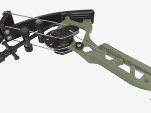 Lever action compound bow drawn 3D Model