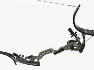 Lever action compound bow drawn Modelo 3D