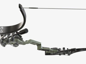 Lever action compound bow drawn 3D Model
