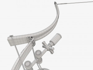 Lever action compound bow drawn Modelo 3D