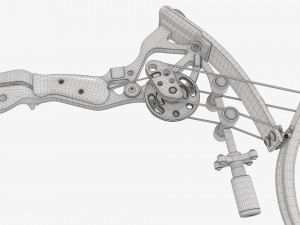 Lever action compound bow drawn Modelo 3D