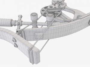 Lever action compound bow drawn Modelo 3D
