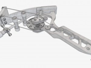 Lever action compound bow drawn Modelo 3D