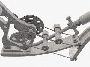 Lever action compound bow drawn Modelo 3D